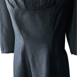 Original 1940's Black Pull Over Dress