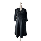 Original 1940's Black Pull Over Dress