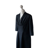 Original 1940's Black Pull Over Dress