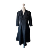 Original 1940's Black Pull Over Dress