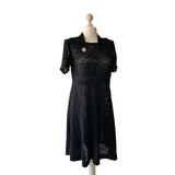 True 1940's Vintage Dress with Shoulder Pads
