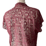 1940s Dusty Pink Lace Shrug or Blouse