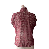 1940s Dusty Pink Lace Shrug or Blouse