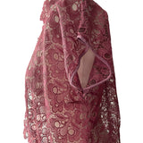 1940s Dusty Pink Lace Shrug or Blouse