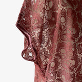 1940s Dusty Pink Lace Shrug or Blouse