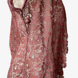 1940s Dusty Pink Lace Shrug or Blouse
