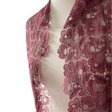 1940s Dusty Pink Lace Shrug or Blouse