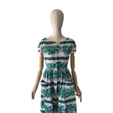 1950s Floral Print Dress with Pockets! - hurdyburdy vintage