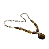 1970s Tigers Eye Gemstone Necklace