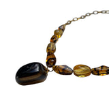 1970s Tigers Eye Gemstone Necklace