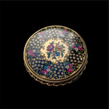 1960s Floral Pressed Powder Compact