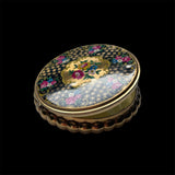 1960s Floral Pressed Powder Compact