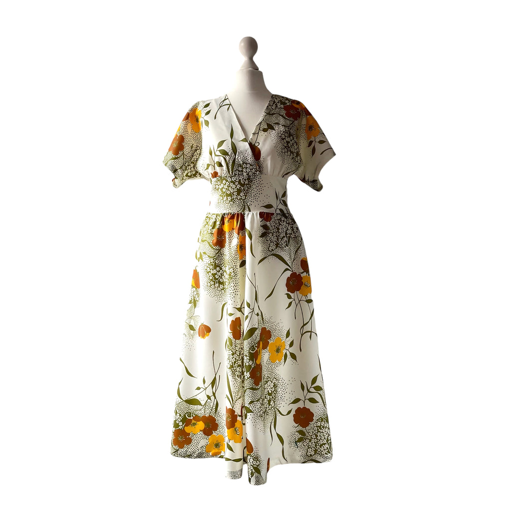 Semi Sheer Vintage Nylon Floral Dress – hurdyburdy vintage