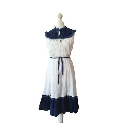 1970s Cheesecloth Sun Dress - hurdyburdy vintage