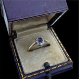 Hallmarked 9 Carat Gold Amethyst Ring