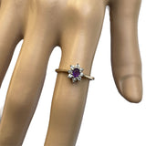 Hallmarked 9 Carat Gold Amethyst Ring