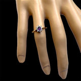 Hallmarked 9 Carat Gold Amethyst Ring