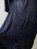 True 1950s Dress in Sheer Navy Blue