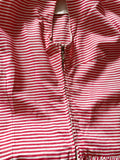 Early 1960s red and white Stripe Cotton Sun Dress with Pockets at hurdyburdy vintage shop