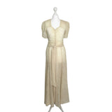 Original 1930s Dress in Sheer Ivory Lace - hurdyburdy vintage