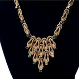 Mid Century Brutalist Style Gold Coloured Necklace
