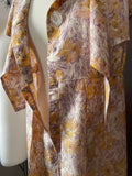 1950s Yellow Primrose Print Floral Dress - hurdyburdy vintage