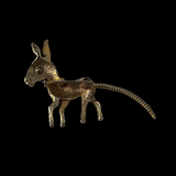 Vintage Donkey Brooch with Articulated Tail