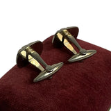 Vintage Gilt on Silver MOP Cufflinks