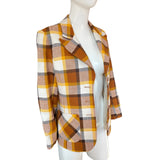 1970s Mustard Check Blazer by Emcar