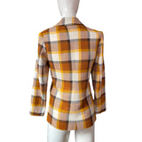 1970s Mustard Check Blazer by Emcar