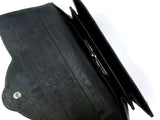 Black Leather 1920s Art Deco Bag