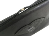 Black Leather 1920s Art Deco Bag