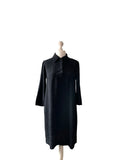 Black Vintage Shirt Dress With Bib