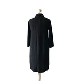 Black Vintage Shirt Dress With Bib