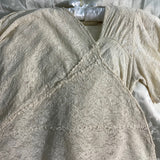 Original 1930s Dress in Sheer Ivory Lace - hurdyburdy vintage