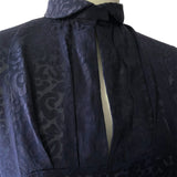 True 1950s Dress in Sheer Navy Blue