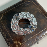 Vintage Danish Silver & Moonstone Brooch