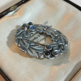 Vintage Danish Silver & Moonstone Brooch