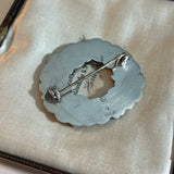 Vintage Danish Silver & Moonstone Brooch