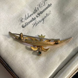 Art Nouveau 9ct Gold Brooch Hallmarked 1908 - hurdyburdy vintage