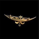 Art Nouveau 9ct Gold Brooch Hallmarked 1908 - hurdyburdy vintage