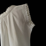 1800s French Chemise with Button Front Panel - hurdyburdy vintage