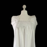 1800s French Chemise with Button Front Panel - hurdyburdy vintage