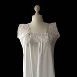 1800s French Chemise with Button Front Panel - hurdyburdy vintage