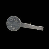 Antique Silver Banjo Brooch