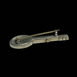 Antique Silver Banjo Brooch
