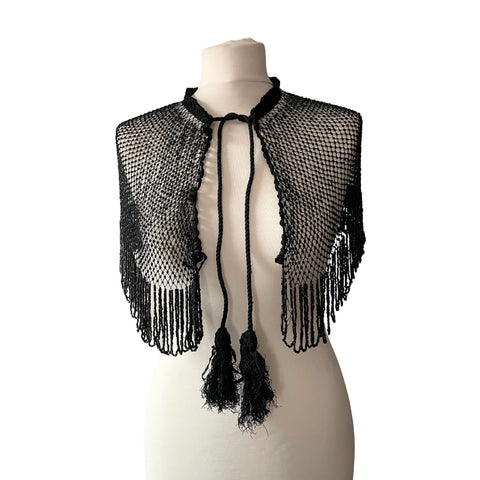 Black Victorian Capelet or Mantle