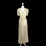 Original 1930s Dress in Sheer Ivory Lace - hurdyburdy vintage