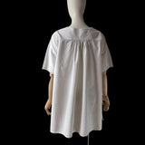Victorian White Linen Chemise Monogrammed KP - hurdyburdy vintage