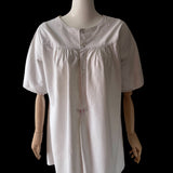 Victorian White Linen Chemise Monogrammed KP - hurdyburdy vintage